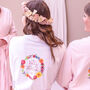 Personalised Floral Wedding Women's Dressing Gown, thumbnail 1 of 7
