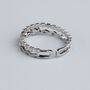 Sterling Silver Ornate Double Band Adjustable Ring, thumbnail 4 of 7