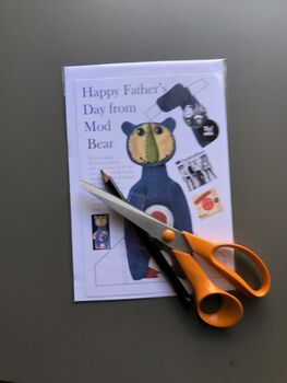 Mod Bear Father’s Day Greetings Card, 2 of 3