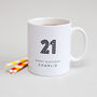 21st Birthday Mug With Personalised Name, thumbnail 2 of 3