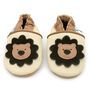 Dotty Fish Lion Soft Leather Baby Shoes With Barefoot Soles, thumbnail 6 of 8