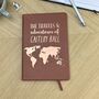 Personalised Faux Leather Travel Journal, thumbnail 1 of 3