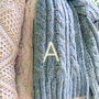 Personalised Initial Knitted Scarf, thumbnail 2 of 5