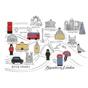 Hand Iced London City Biscuit Tin Souvenir Gift, 2 of 4