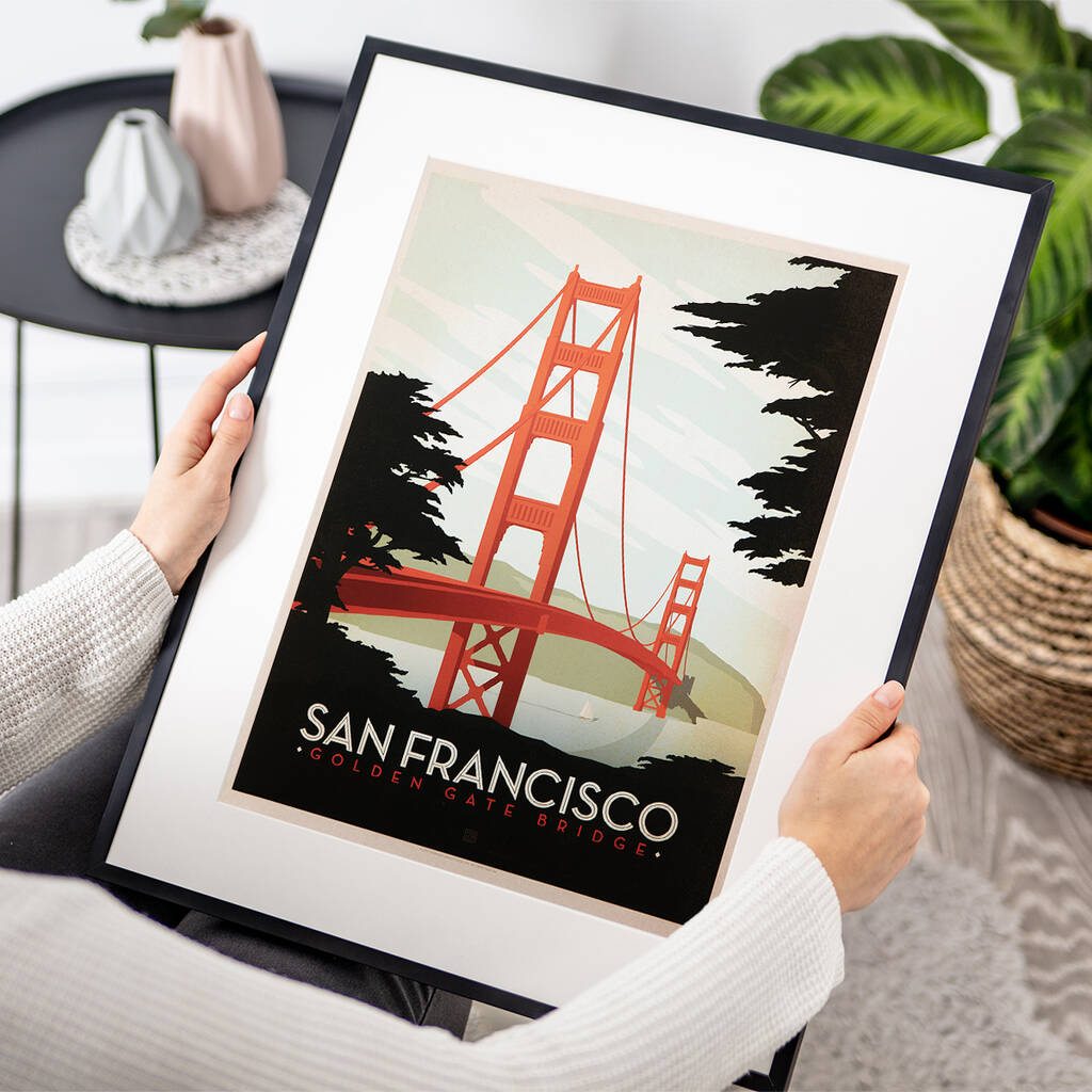 San Francisco Golden Gate Bridge Travel Print By I Heart Travel Art ...