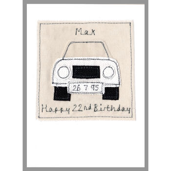 Personalised Car 21st Birthday Card For Him, 2 of 9