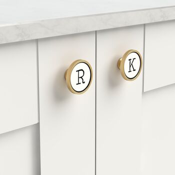 Alphabet Typewriter Letter Initial Cupboard Door Knobs, 5 of 12