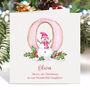 Personalised Christmas Card For Girl, thumbnail 4 of 4