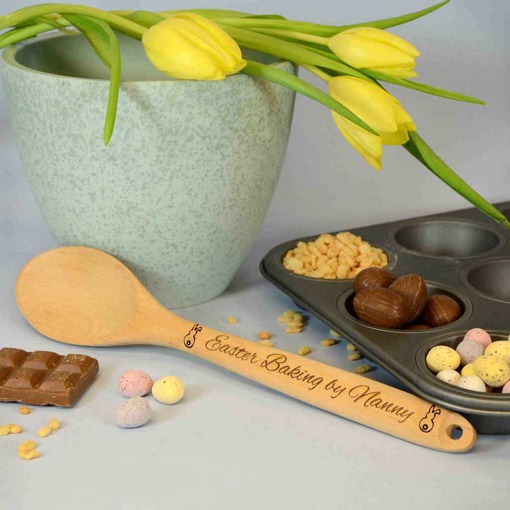 Personalised Wooden Spoon 'Easter', 1 of 3