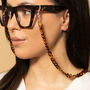 Glasses Chain – Tortoise Shell Dainty Acrylic Chain, thumbnail 1 of 5