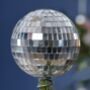Silver Disco Ball Christmas Tree Topper, thumbnail 3 of 3
