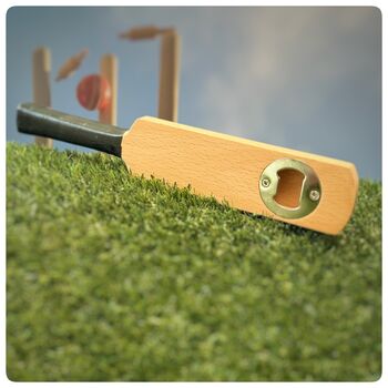 Personalised Cricket Bat Bottle Opener, 8 of 12