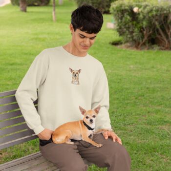 Personalised Pet Half Portrait Sweatshirt, 3 of 10