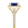 Rosalind Created Sapphire And Lab Grown Diamond Ring, thumbnail 9 of 11