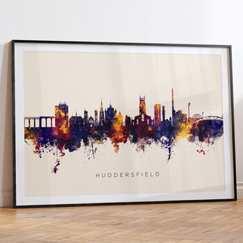Huddersfield Skyline Cityscape Art Print, 6 of 12