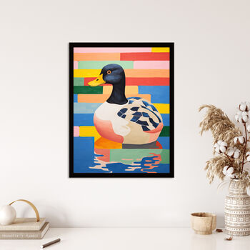 Duckpond Delight Colourful Bright Bird Wall Art Print, 4 of 6