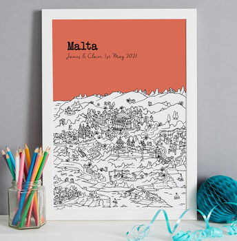 Personalised Malta Print, 5 of 9