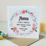Floral Watercolour Personalised Mother's Day Card, thumbnail 2 of 3