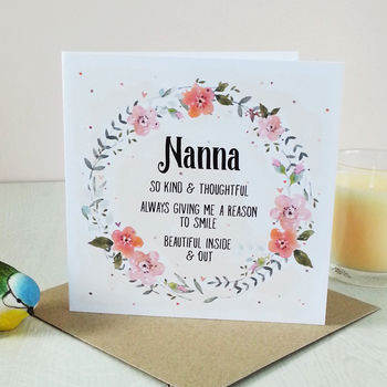 Floral Watercolour Personalised Mother's Day Card, 2 of 3