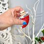 Ceramic Christmas Cat In Stocking Decoration, thumbnail 1 of 4