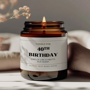 40th Birthday Gift For Friends Funny Candle Rude Candle, 5 of 7