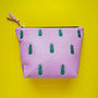 Embroidered Metallic Pineapple Leather Make Up Bag, thumbnail 8 of 12