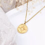 Personalised Gold Plated Compass Amulet Necklace, thumbnail 2 of 4