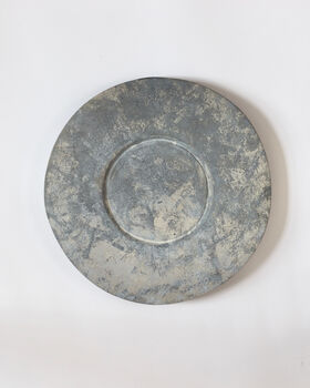 Large Handmade Japanese Ceramic Platter Grey, 2 of 5