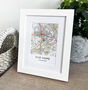 Favourite Place Personalised Framed Map Print, thumbnail 1 of 11