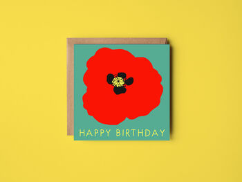 Poppy Birthday Card, 2 of 3