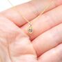 Gold Plated Clear Cubic Zirconia Heart Earring And Necklace Set, thumbnail 7 of 9