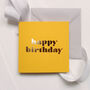 Retro Gold Foil Happy Birthday Card, thumbnail 6 of 6