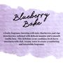 Blueberry And Vanilla Bakery Scented Soy Wax Candle, thumbnail 3 of 6