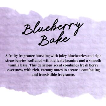 Blueberry And Vanilla Bakery Scented Soy Wax Candle, 3 of 6