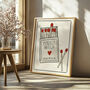 Personalised Matchbox Print | Perfect Match Wall Art, thumbnail 2 of 3