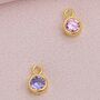 Gold Plated Birthstone Charms, thumbnail 5 of 6