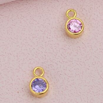 Gold Plated Birthstone Charms, 5 of 6