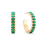 Sophie Green Gold Chunky Earrings, thumbnail 1 of 2