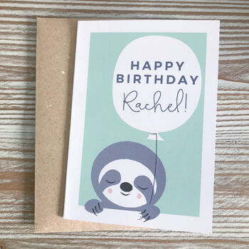 The Little Book Of Sloth Philosophy And Birthday Card, 2 of 4