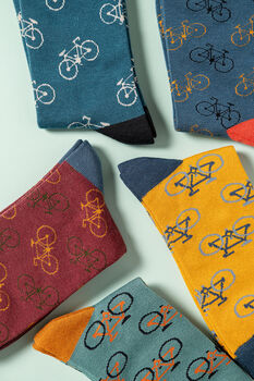 Cycling Bamboo Socks Letterbox Gift Set, 10 of 12