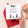 Boyfriend, Girlfriend, Wife, Husband Christmas Card, thumbnail 6 of 7