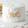 Personalised Initials Wedding Or Engagement Cake Topper, thumbnail 1 of 5