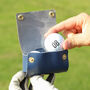 Personalised Leather Golf Ball Holder Accessory Gift, thumbnail 10 of 12