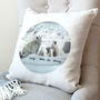 Personalised Polar Bear Family Cushion, thumbnail 1 of 2