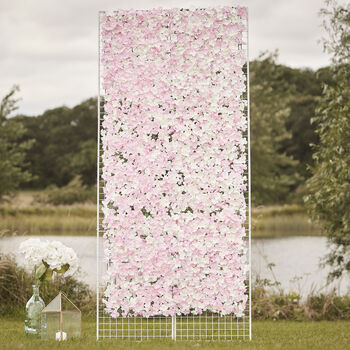 Pink And White Flower Wall Backdrop, 4 of 5