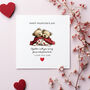Personalised Bear Valentine's Day Card Together With You, thumbnail 1 of 3