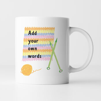 Personalised Knitting Mug, 2 of 5