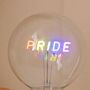 Pride Text Bulb And Desk Lamp, thumbnail 5 of 6
