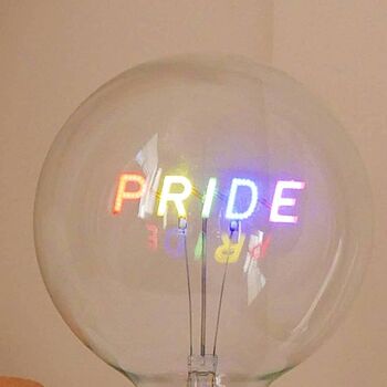 Pride Text Bulb And Desk Lamp, 5 of 6