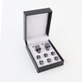 Six Skull Design Dress Shirt Tuxedo Studs And Cufflink Set, thumbnail 1 of 2